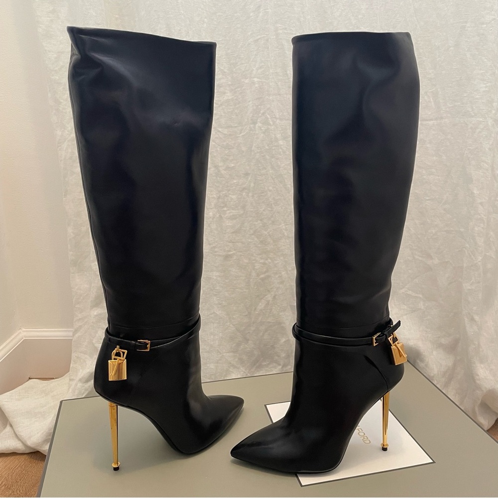 Tom Ford knee boot padlock 38.5